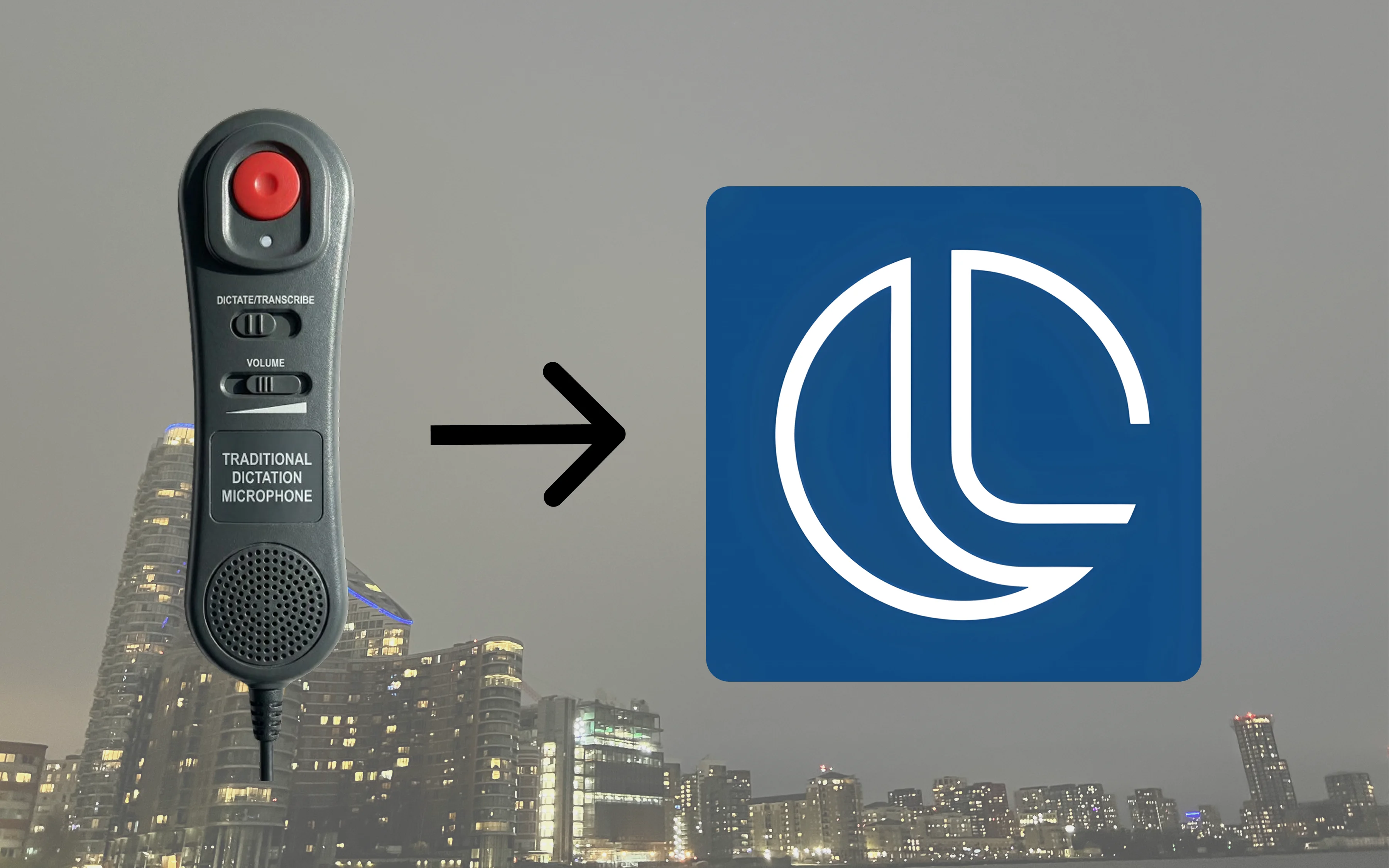 Traditional dictation microphone versus Locarda – conversational documentation for forensics